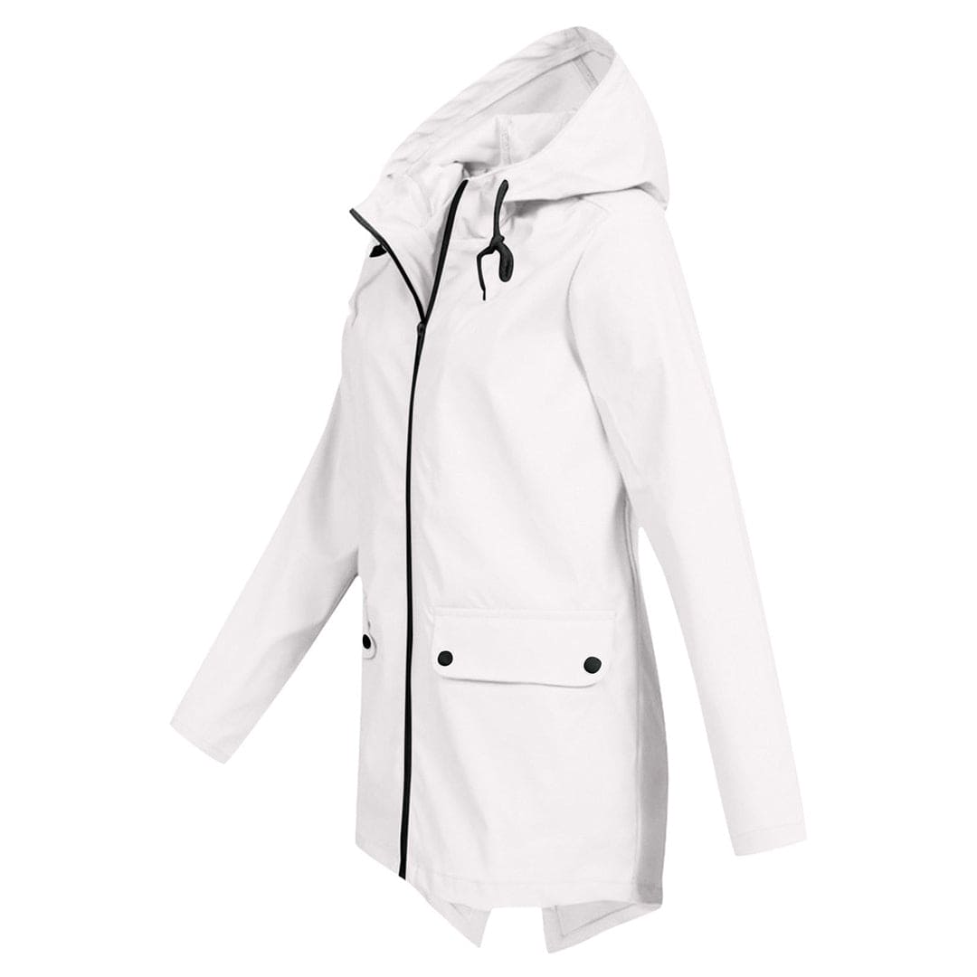 Parka Jacket - Women's Hooded Mid Length Windproof Jacket for Autumn-Grace Aura