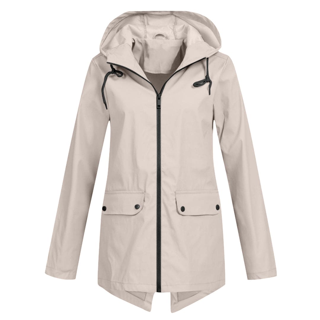 Parka Jacket - Women's Hooded Mid Length Windproof Jacket for Autumn-Grace Aura
