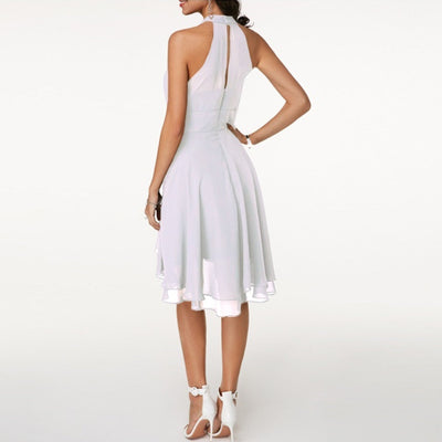 Party Dress | Halterneck | Sleeveless | Cocktail Dress | Elegant Dress-Grace Aura