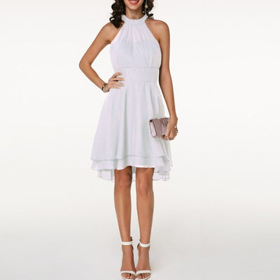 Party Dress | Halterneck | Sleeveless | Cocktail Dress | Elegant Dress-Grace Aura