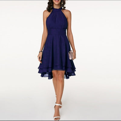 Party Dress | Halterneck | Sleeveless | Cocktail Dress | Elegant Dress-Grace Aura