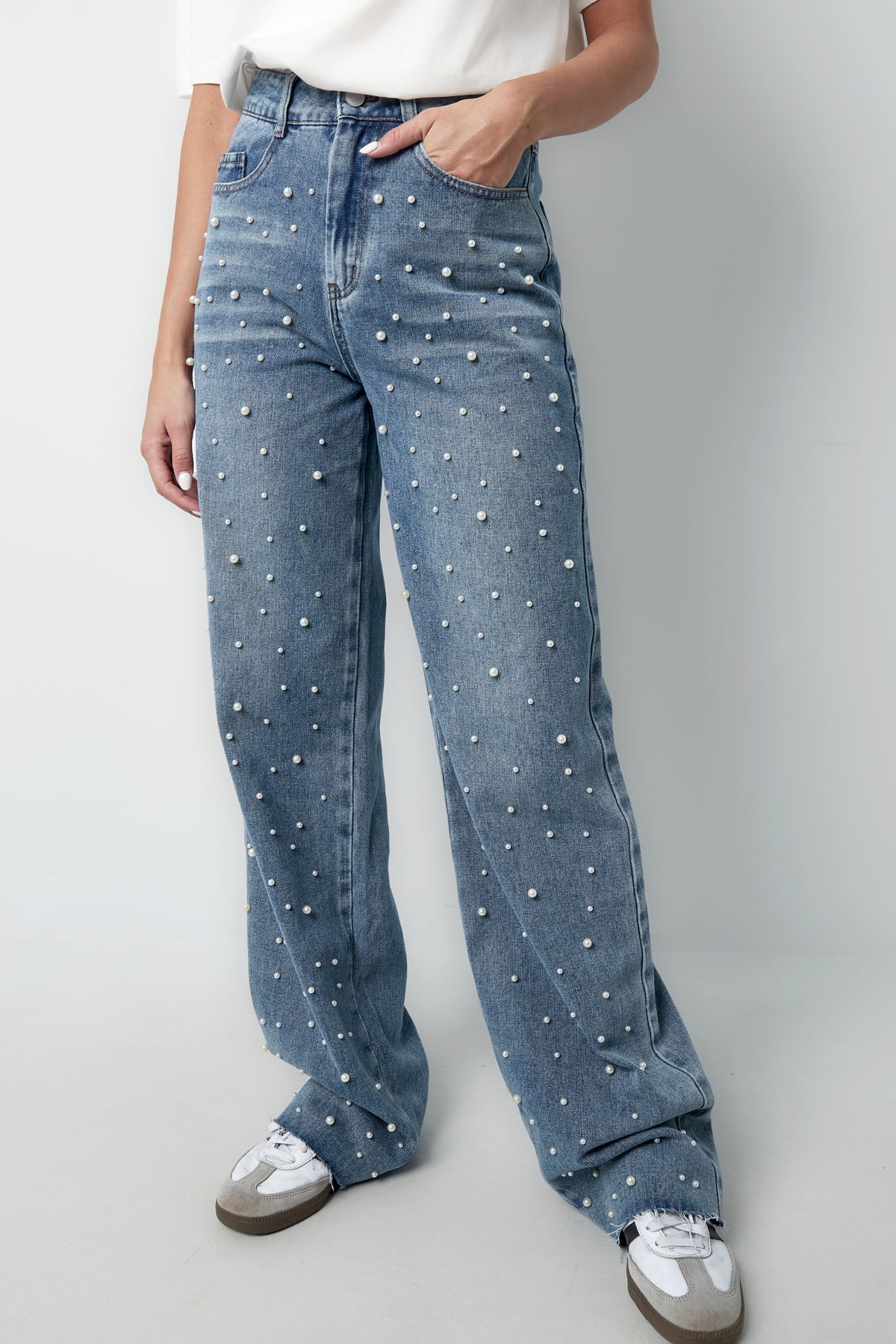 Pearl Jeans | Straight Leg | Denim | Loose Fit Jeans | Women's Jeans-Grace Aura