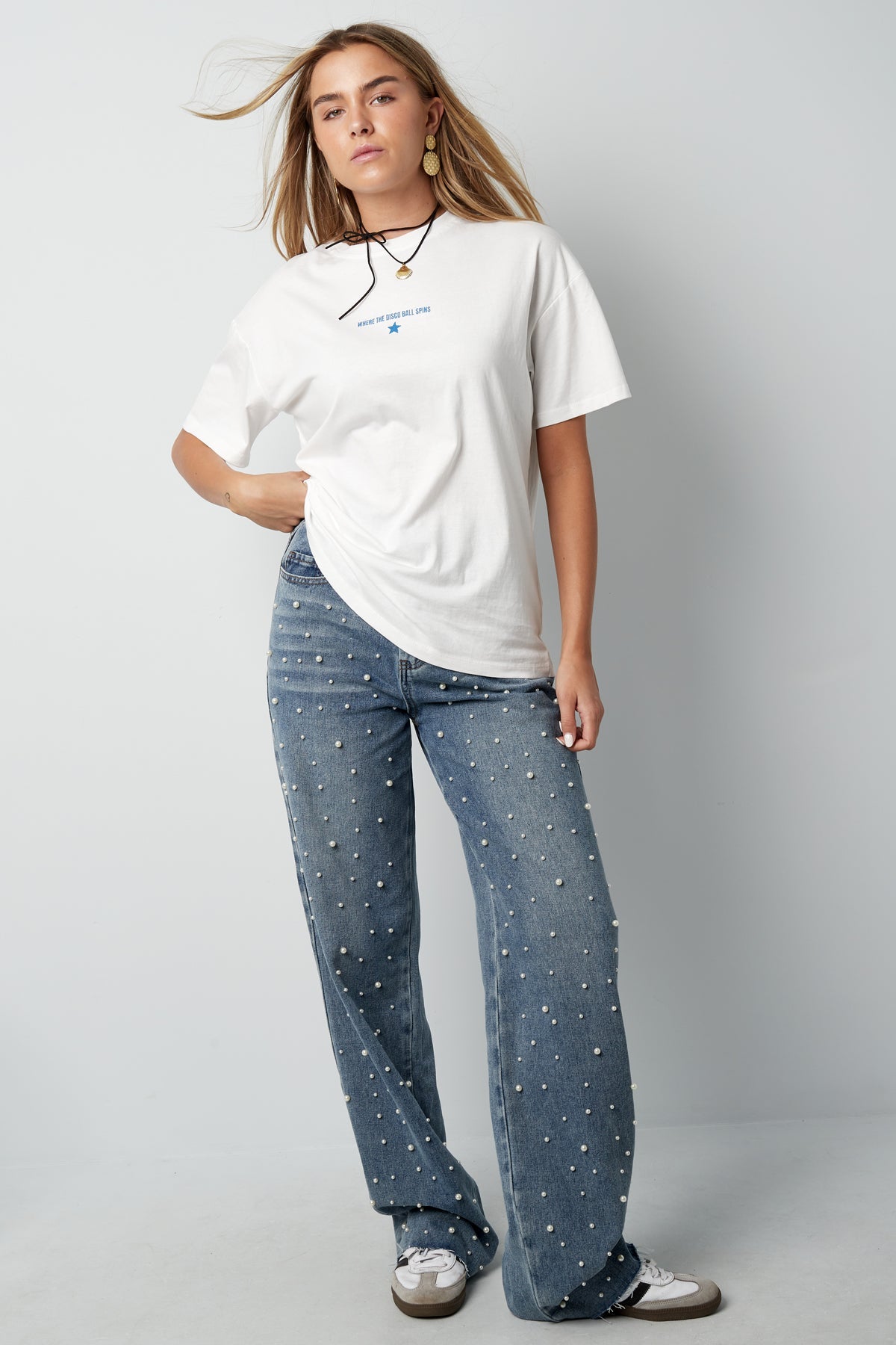 Pearl Jeans | Straight Leg | Denim | Loose Fit Jeans | Women's Jeans-Grace Aura