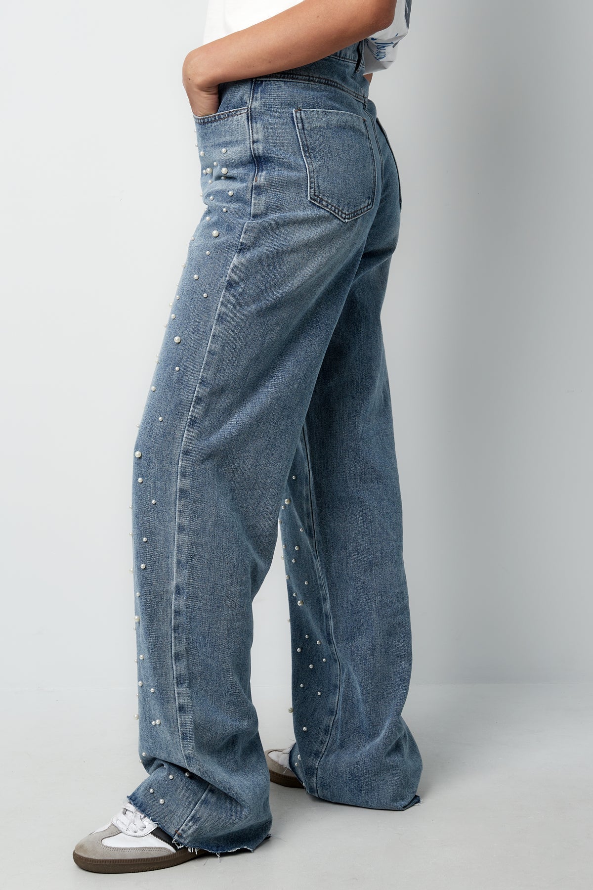 Pearl Jeans | Straight Leg | Denim | Loose Fit Jeans | Women's Jeans-Grace Aura