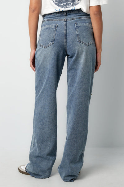 Pearl Jeans | Straight Leg | Denim | Loose Fit Jeans | Women's Jeans-Grace Aura