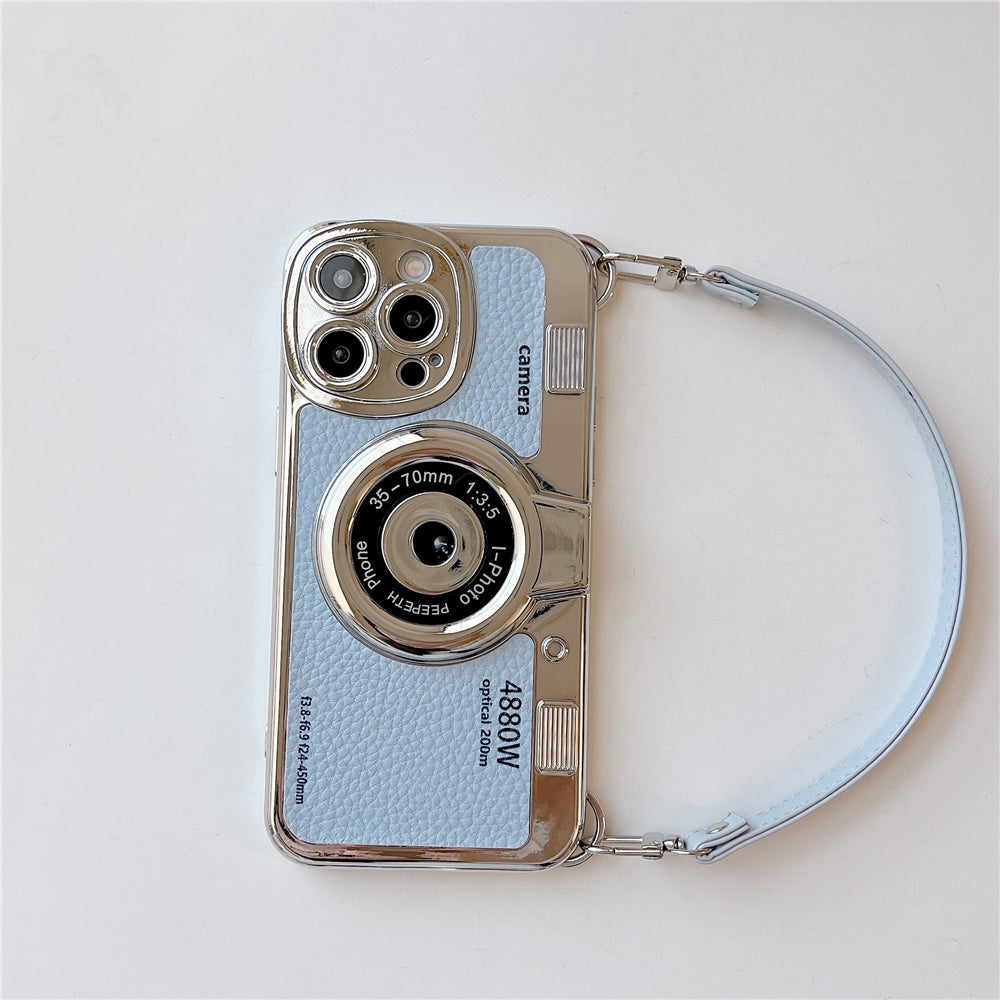 Phone Case | Retro | Wrist Strap | Camera Phone Case | Phone Cover-Grace Aura