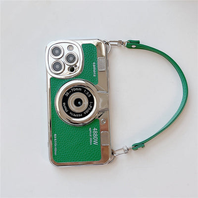 Phone Case | Retro | Wrist Strap | Camera Phone Case | Phone Cover-Grace Aura
