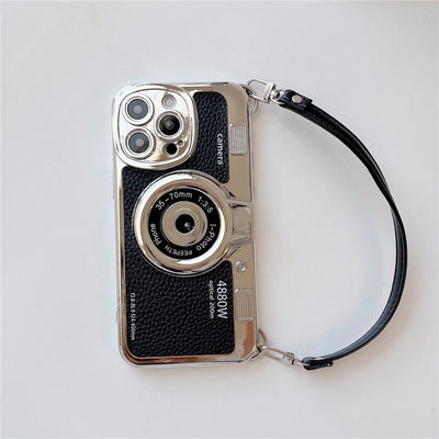 Phone Case | Retro | Wrist Strap | Camera Phone Case | Phone Cover-Grace Aura