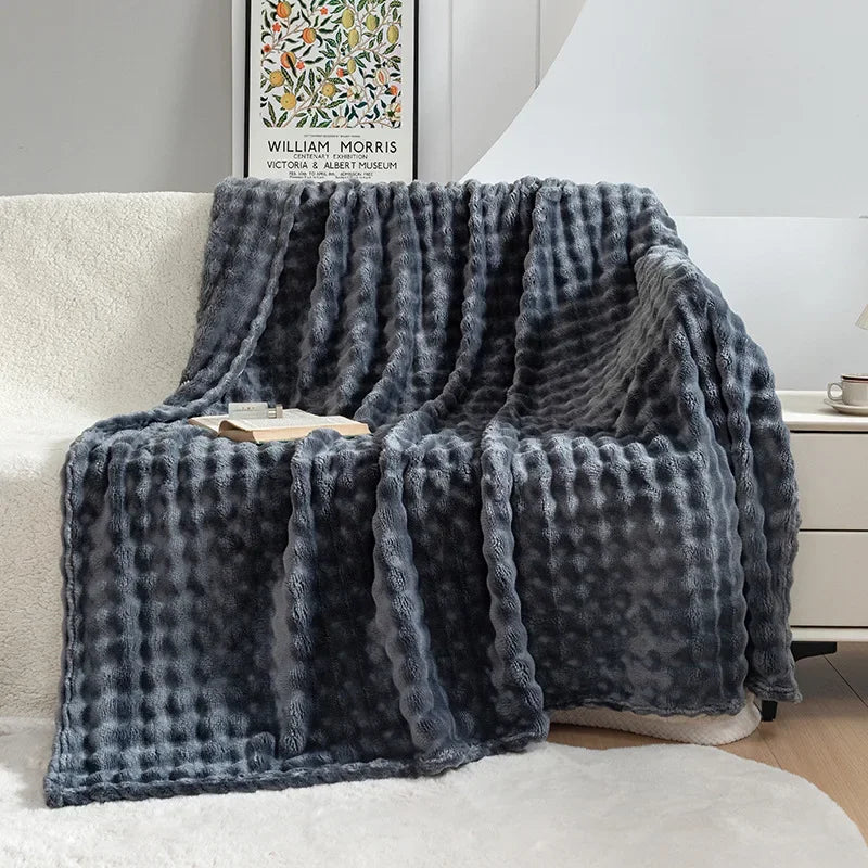 Plush Blanket - Warm Fuzzy Winter Throw Blankets for Couch-Grace Aura