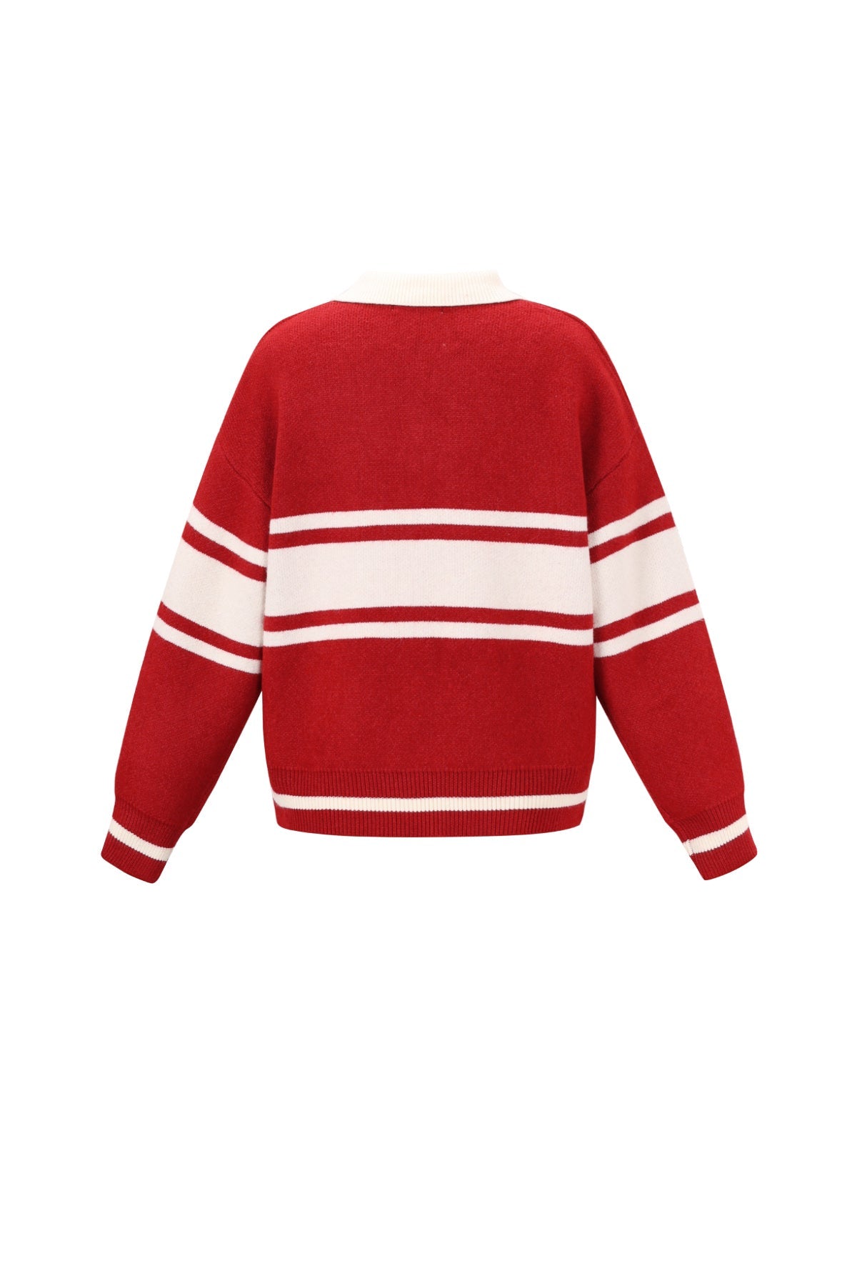 Polo Jumper - Los Angeles - Collared - Knitted Sweater - Women's Knitwear-Grace Aura