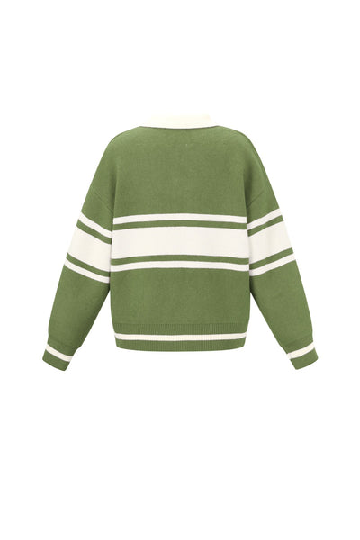 Polo Jumper - Los Angeles - Collared - Knitted Sweater - Women's Knitwear-Grace Aura