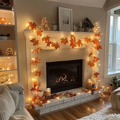 Pre-Lit Garland - LED - Artificial - Christmas Garlands Lights - Christmas Lights-Grace Aura