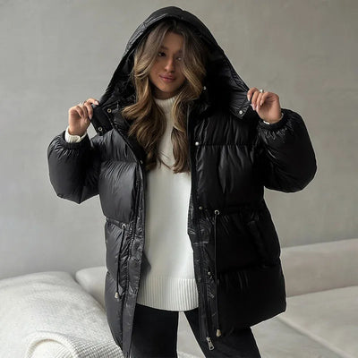 Puffer Jacket | Hooded | Padded | Down Jacket | Women's Winter Jacket -Grace Aura