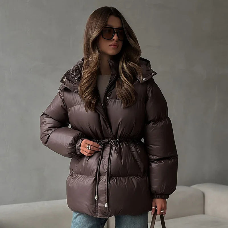 Puffer Jacket | Hooded | Padded | Down Jacket | Women's Winter Jacket -Grace Aura