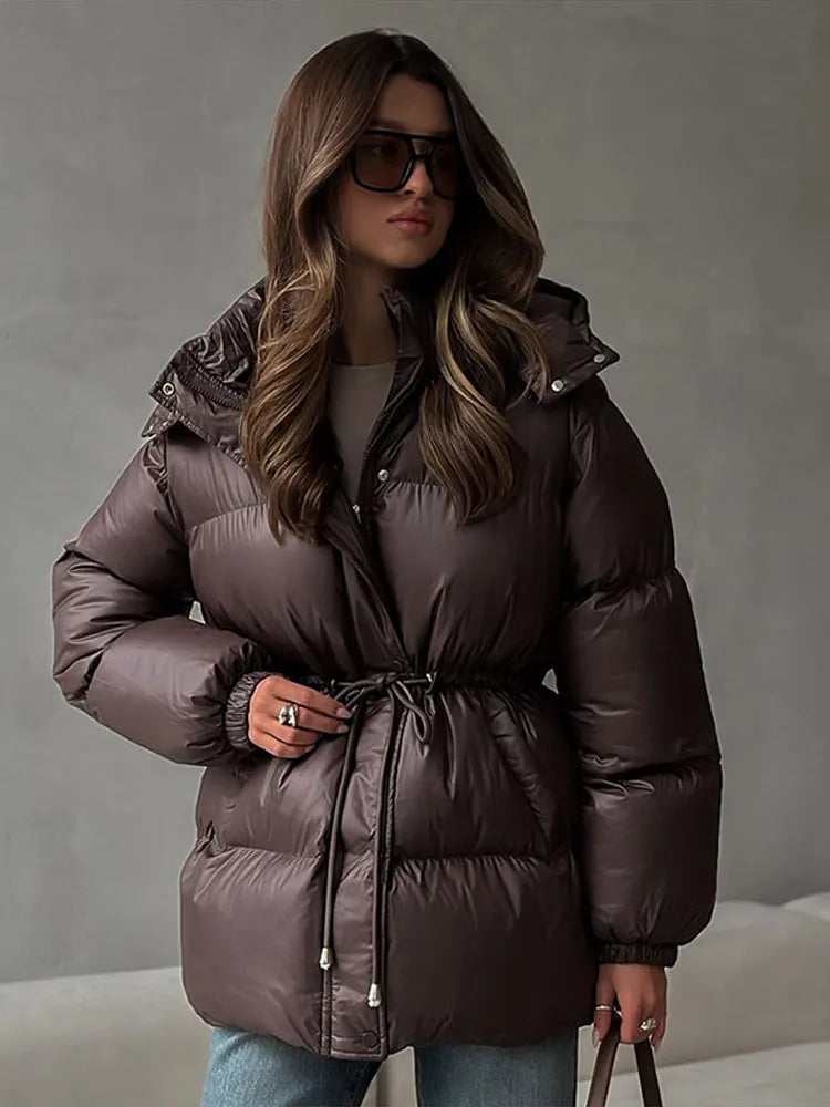 Puffer Jacket | Hooded | Padded | Down Jacket | Women's Winter Jacket -Grace Aura