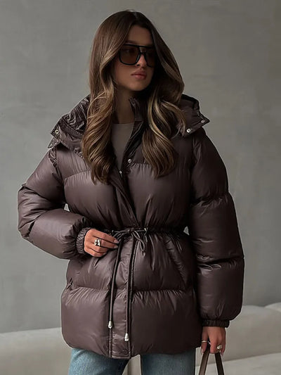 Puffer Jacket | Hooded | Padded | Down Jacket | Women's Winter Jacket -Grace Aura