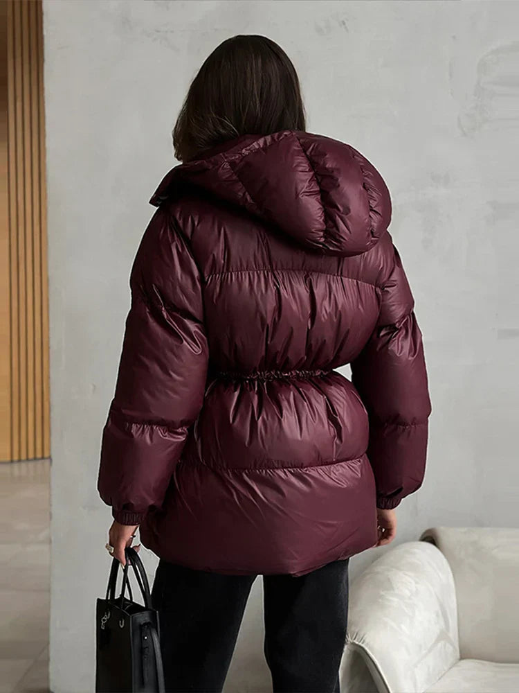 Puffer Jacket | Hooded | Padded | Down Jacket | Women's Winter Jacket -Grace Aura