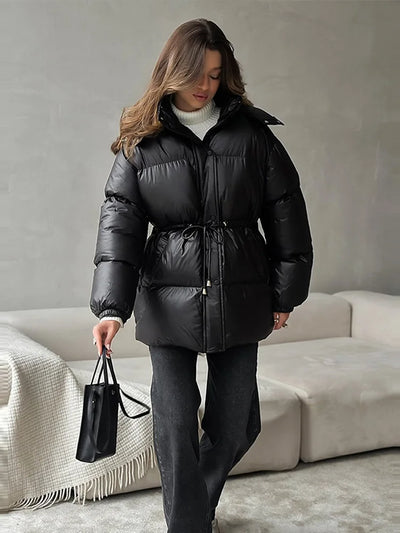 Puffer Jacket | Hooded | Padded | Down Jacket | Women's Winter Jacket -Grace Aura