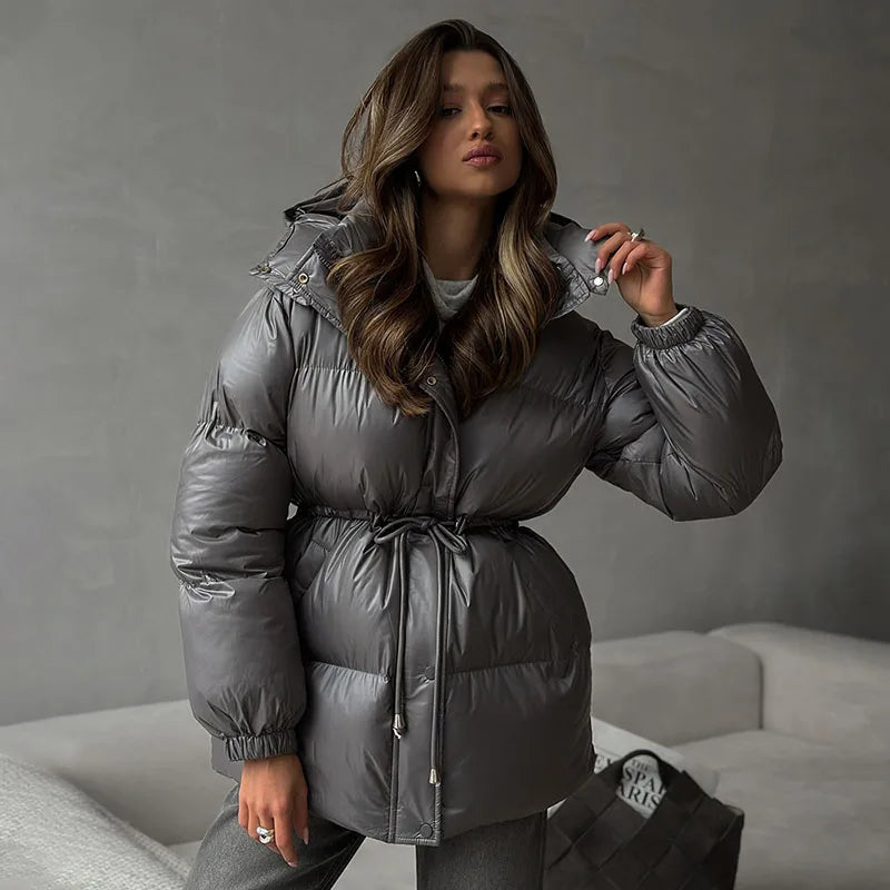 Puffer Jacket | Hooded | Padded | Down Jacket | Women's Winter Jacket -Grace Aura