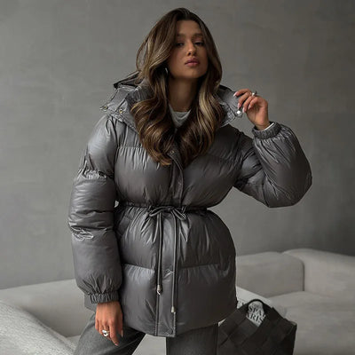 Puffer Jacket | Hooded | Padded | Down Jacket | Women's Winter Jacket -Grace Aura