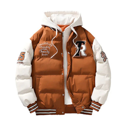 Puffer Jacket | Hooded | Warm | Baseball Jacket | Men's Winter Jacket -Grace Aura