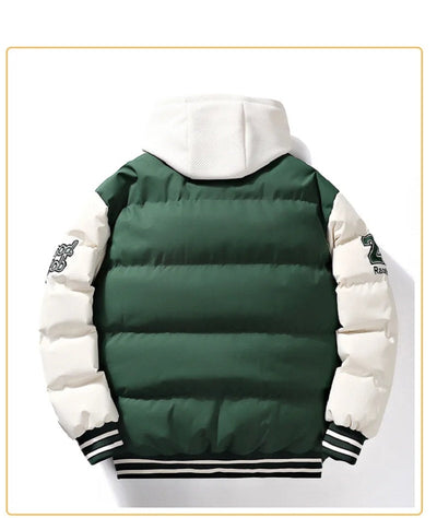 Puffer Jacket | Hooded | Warm | Baseball Jacket | Men's Winter Jacket -Grace Aura