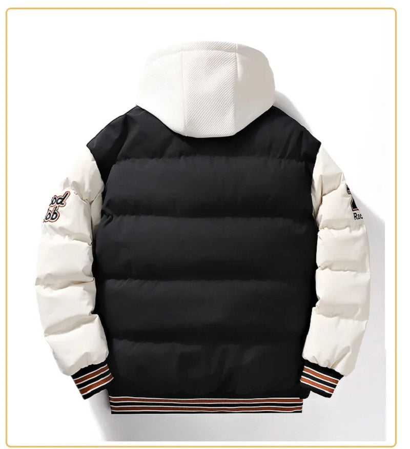 Puffer Jacket | Hooded | Warm | Baseball Jacket | Men's Winter Jacket -Grace Aura
