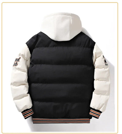 Puffer Jacket | Hooded | Warm | Baseball Jacket | Men's Winter Jacket -Grace Aura