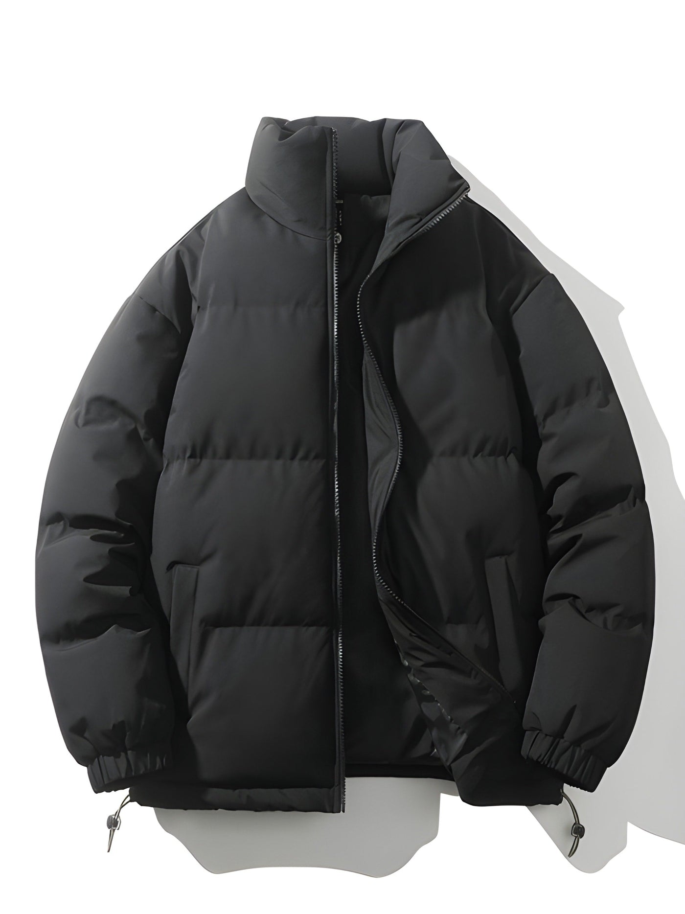 Puffer Jacket - Men's Warm Padded Oversized Jacket for Winter-Grace Aura