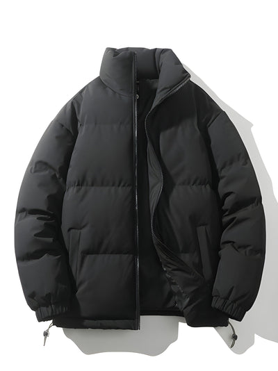 Puffer Jacket - Men's Warm Padded Oversized Jacket for Winter-Grace Aura