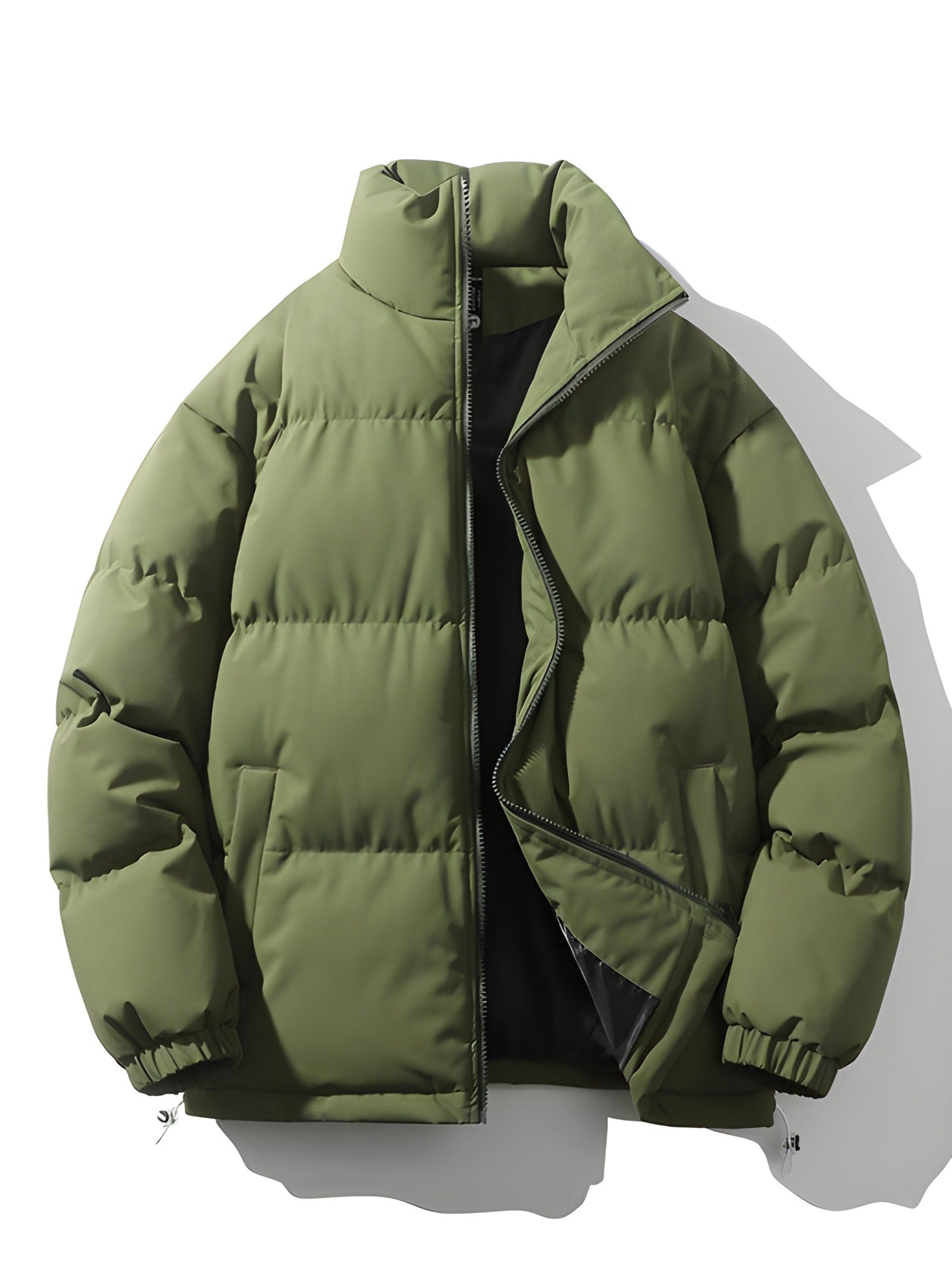 Puffer Jacket - Men's Warm Padded Oversized Jacket for Winter-Grace Aura