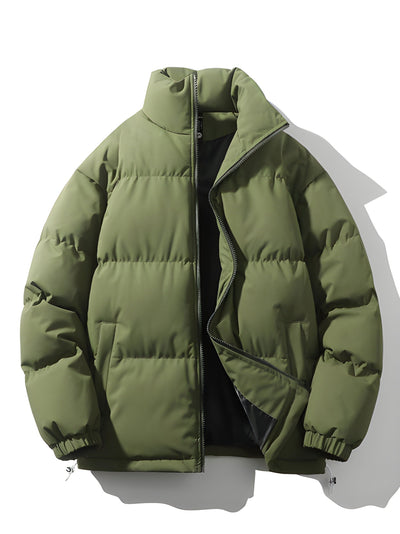 Puffer Jacket - Men's Warm Padded Oversized Jacket for Winter-Grace Aura
