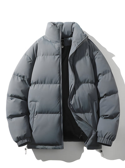 Puffer Jacket - Men's Warm Padded Oversized Jacket for Winter-Grace Aura