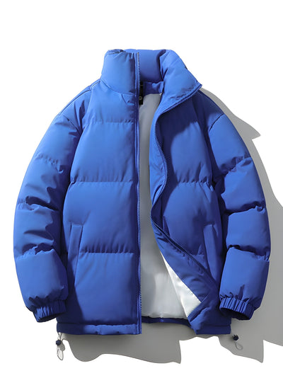 Puffer Jacket - Men's Warm Padded Oversized Jacket for Winter-Grace Aura
