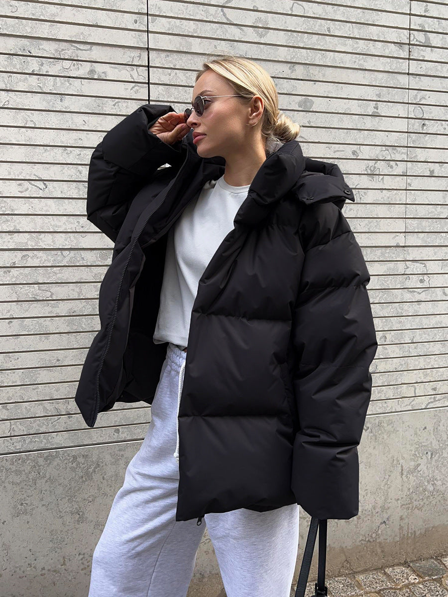 Puffer Jacket - Oversized - Hooded - Padded Jacket - Women's Winter Jacket -Grace Aura