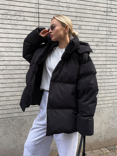 Puffer Jacket - Oversized - Hooded - Padded Jacket - Women's Winter Jacket -Grace Aura