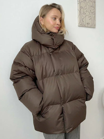 Puffer Jacket | Oversized | Padded | Down Jacket | Women's Winter Coat-Grace Aura