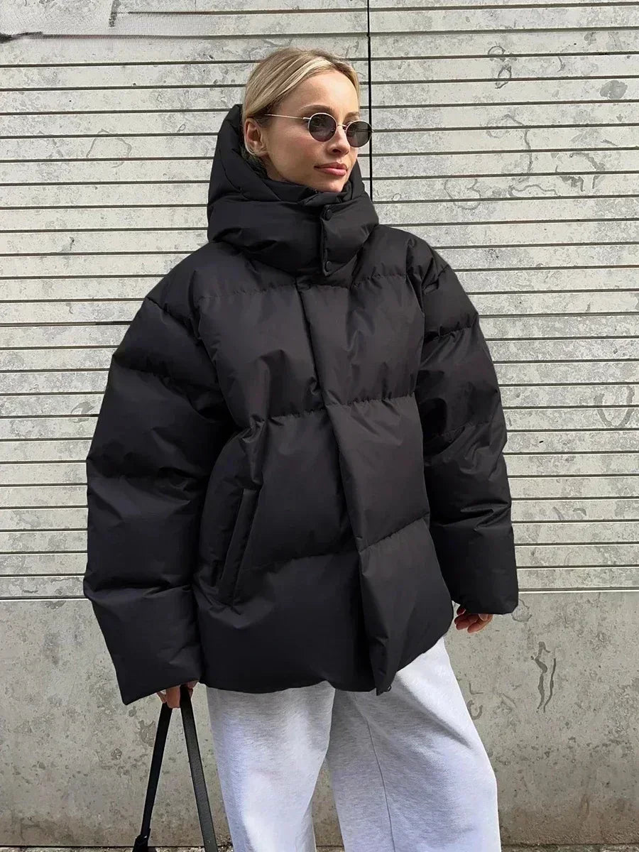 Puffer Jacket | Oversized | Padded | Down Jacket | Women's Winter Coat-Grace Aura