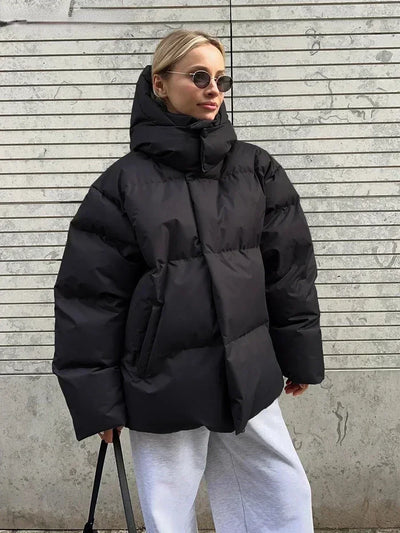 Puffer Jacket | Oversized | Padded | Down Jacket | Women's Winter Coat-Grace Aura