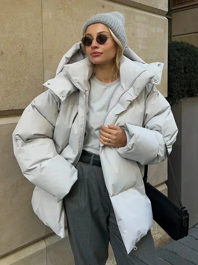 Puffer Jacket | Oversized | Padded | Down Jacket | Women's Winter Coat-Grace Aura