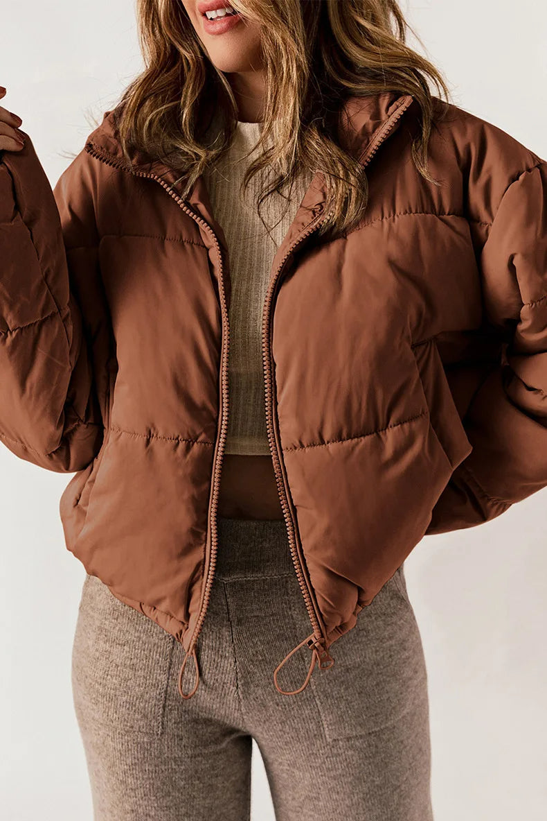 Puffer Jacket - Short - Padded - Down Jacket - Women's Winter Jacket -Grace Aura