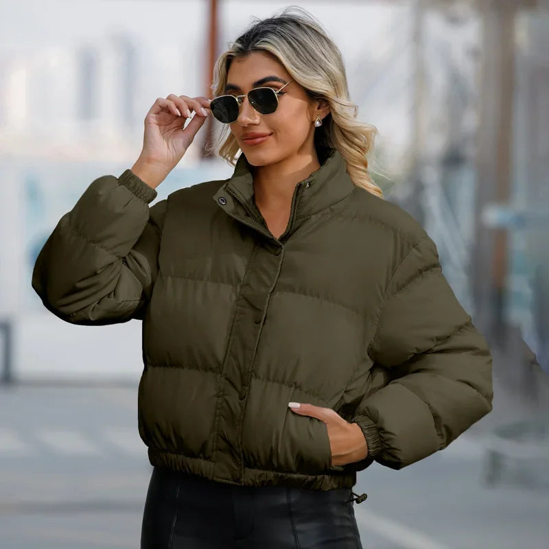 Puffer Jacket | Short | Warm | Padded Jacket | Women's Winter Jacket -Grace Aura