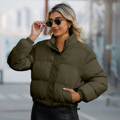 Puffer Jacket | Short | Warm | Padded Jacket | Women's Winter Jacket -Grace Aura