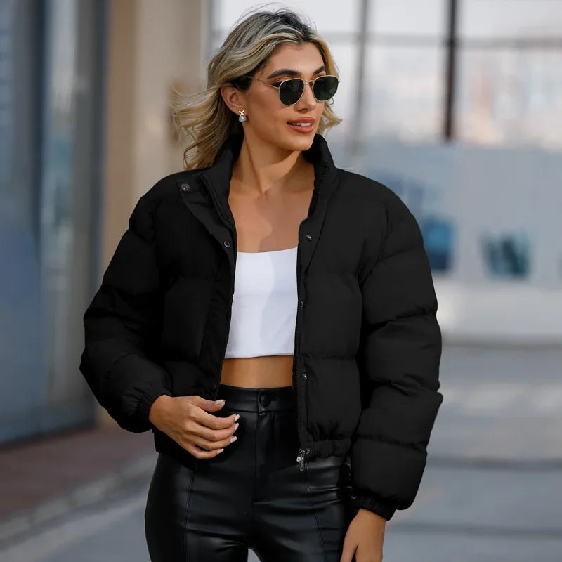 Puffer Jacket | Short | Warm | Padded Jacket | Women's Winter Jacket -Grace Aura