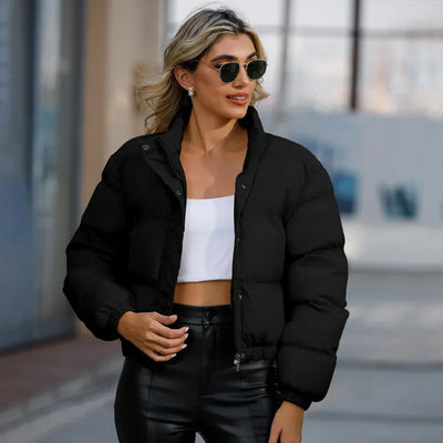 Puffer Jacket | Short | Warm | Padded Jacket | Women's Winter Jacket -Grace Aura