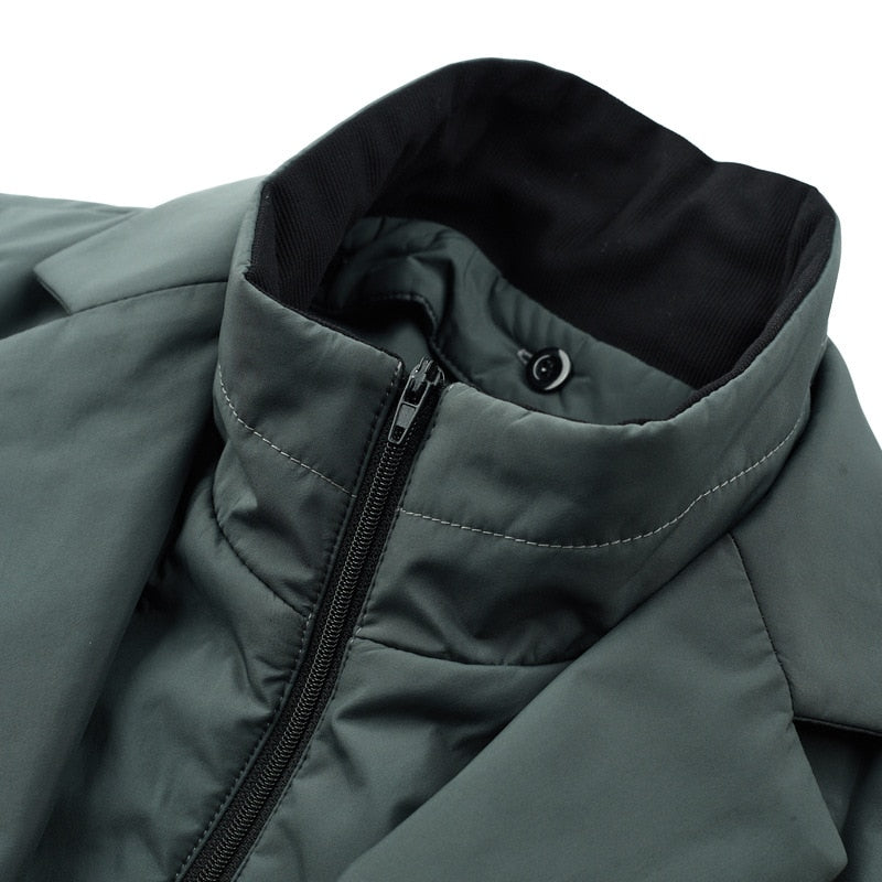 Puffer Jacket - Zip-Up - Slim Fit - Down Jacket - Male Winter Jackets-Grace Aura