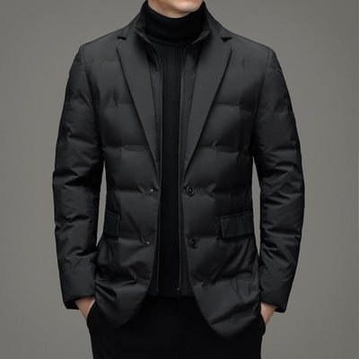 Puffer Jacket - Zip-Up - Slim Fit - Down Jacket - Male Winter Jackets-Grace Aura