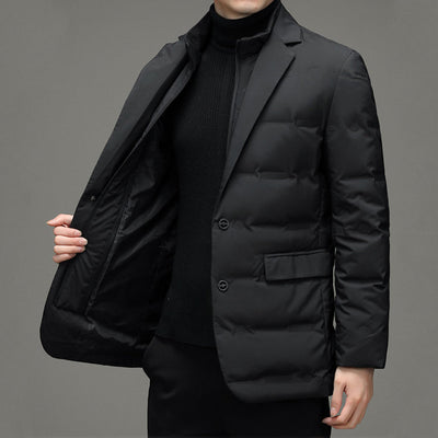 Puffer Jacket - Zip-Up - Slim Fit - Down Jacket - Male Winter Jackets-Grace Aura