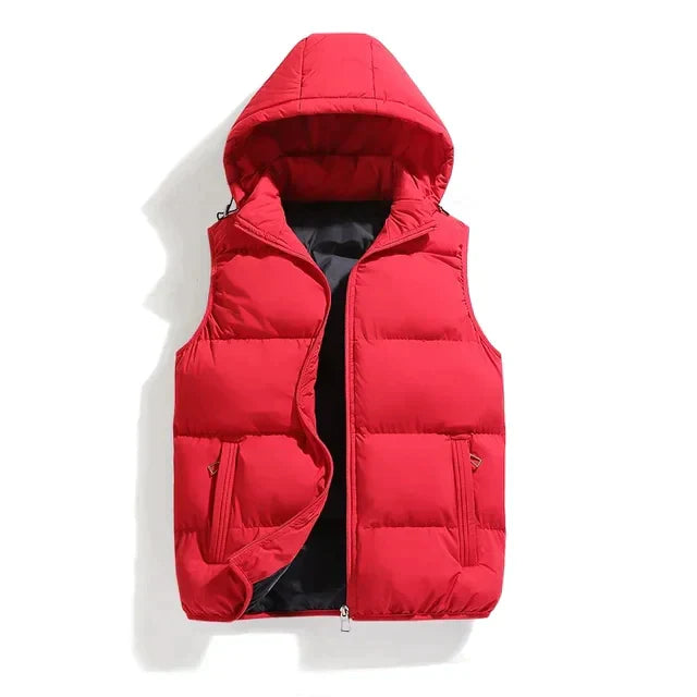 Puffer Vest | Hooded | Sleeveless | Bodywarmer | Men's Winter Gilet-Grace Aura
