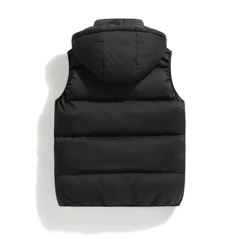 Puffer Vest | Hooded | Sleeveless | Bodywarmer | Men's Winter Gilet-Grace Aura